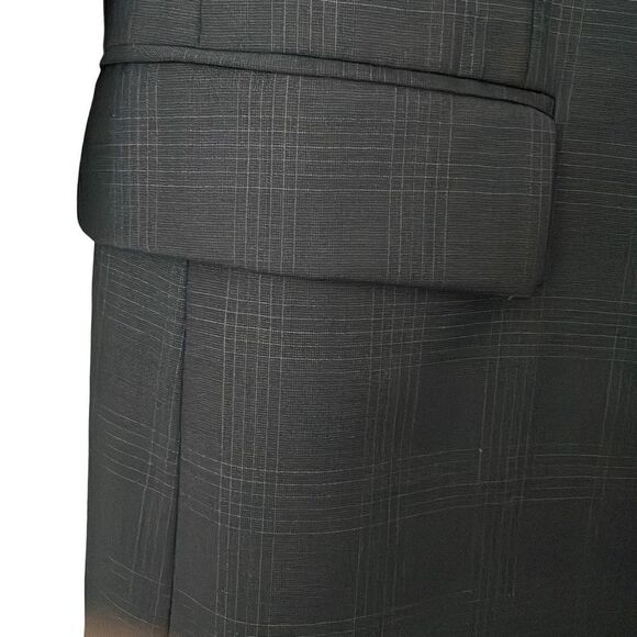 EUC Hugo Boss Black Micro Plaid Suit - Size 40 R - Picture 5 of 14